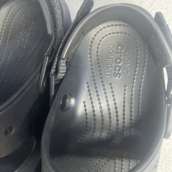 Crocs Classic All-Terrain Sandals Black Unisex size 12 Two-Strap Hook & Loop main image 8